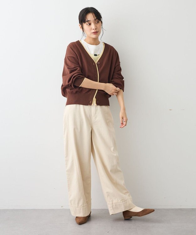 CRAFT STANDARD BOUTIQUE カーブデニムパンツ Ivory