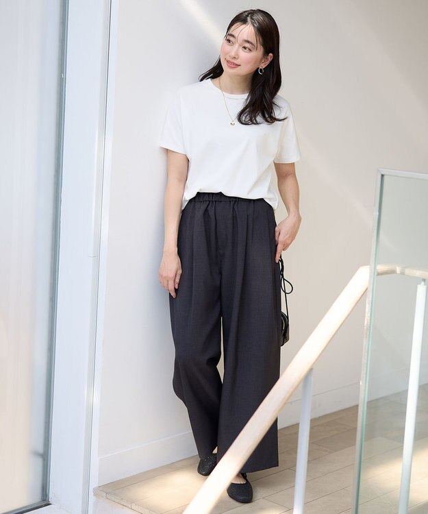 ANY 【新色追加/10色展開/洗濯機可/UVケア/接触冷感】プレミアムベーシック半袖Tシャツ オフ