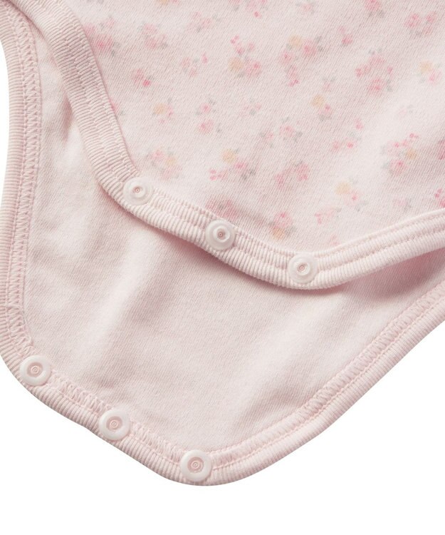 MIKI HOUSE HOT BISCUITS 【70-90cm】 長袖ボディシャツ２枚セット(かぶり仕様) ピンク