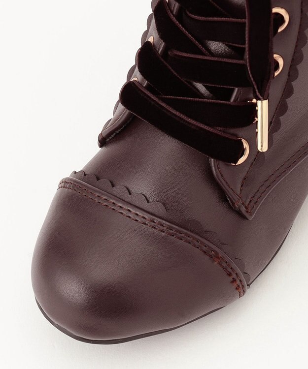 ANY KIDS 編み上げ ブーツ ブラウン