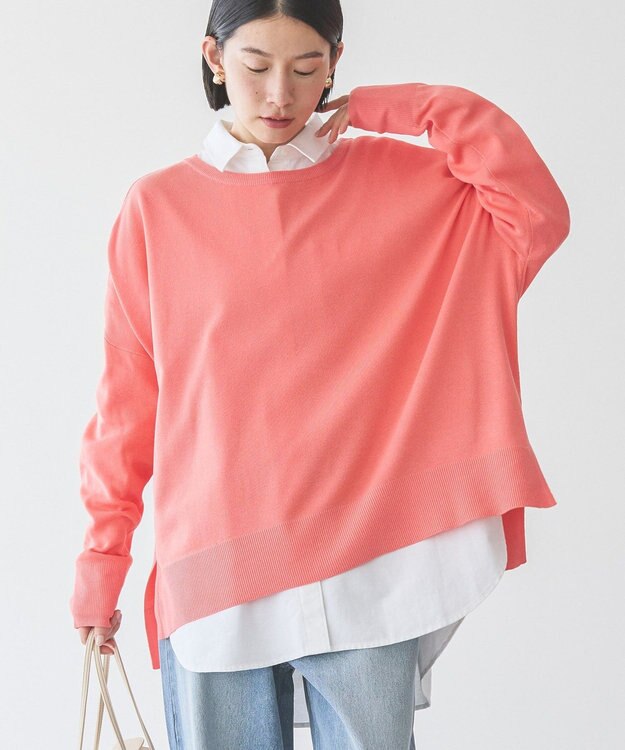 AMERICAN HOLIC サイドスリットニットプルオーバー Pink