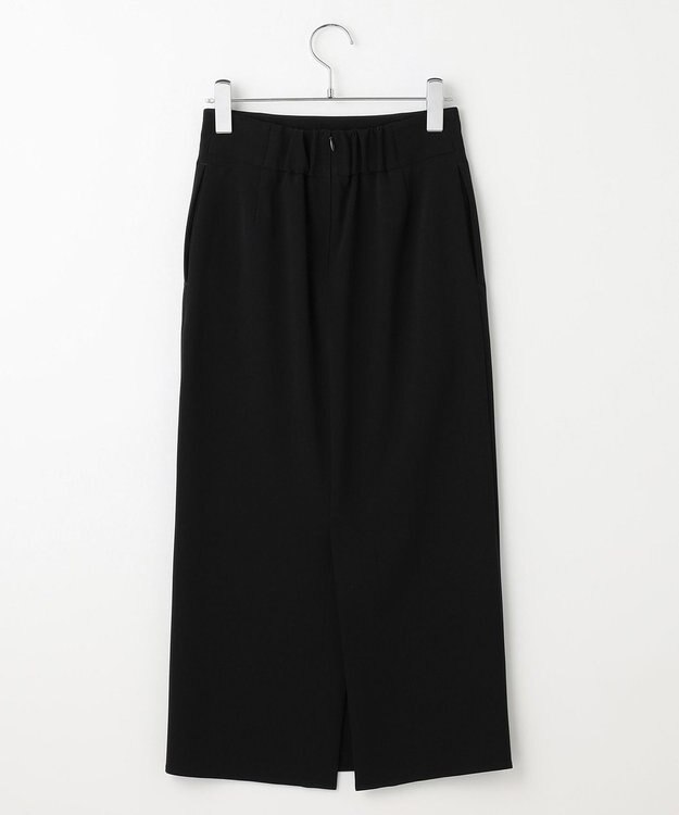 #Newans 【セレモニーにも】美シルエットロングタイトスカート ネイビー