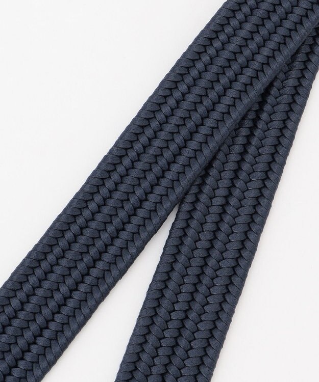 JOSEPH ABBOUD 【キングサイズ・イタリア素材・ストレッチ・日本製】ソリッドメッシュ ベルト ネイビー系