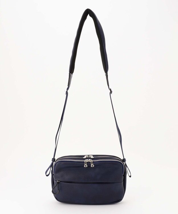 UNBILLION Otias アンティーク仕上げタイプ合皮ショルダーバッグ ネイビー