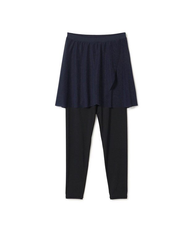 Chacott スカート付レギンス ネイビー