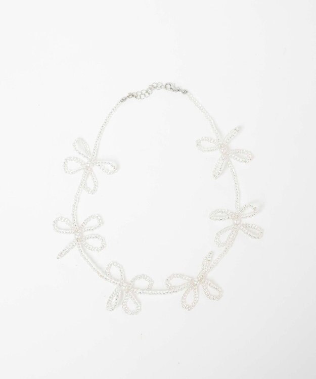 WEGO Lフラワービーズネックレス 柄1