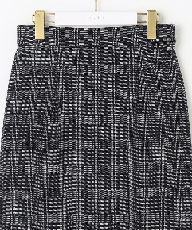 ANY SIS 【WEB・一部店舗限定】カットジャカードペプラム セットアップ ブラック系3