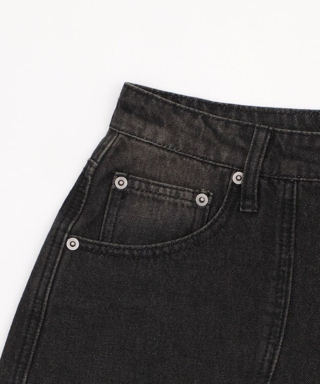 WEGO スウィッチングデニムカーゴショーツ デニムブラックソノタ