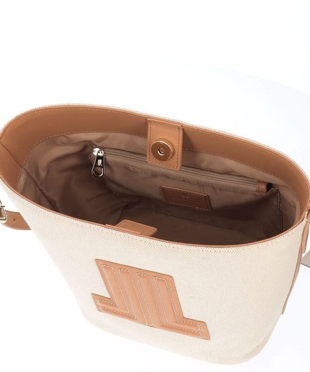 LANVIN en Bleu ヴィジュキャンバス ショルダーバッグ ベージュ