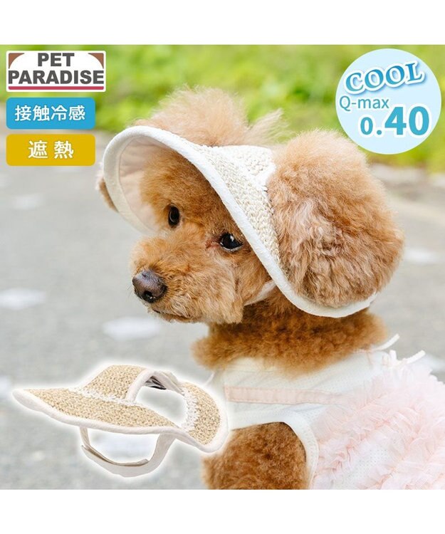 PET PARADISE ペットパラダイス レース クール ハット ４Ｓ～３Ｓ/ＳＳ～Ｓ 小型犬 ベージュ
