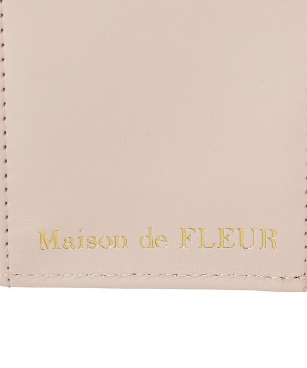 Maison de FLEUR キルティングFリボンウォレット Pink