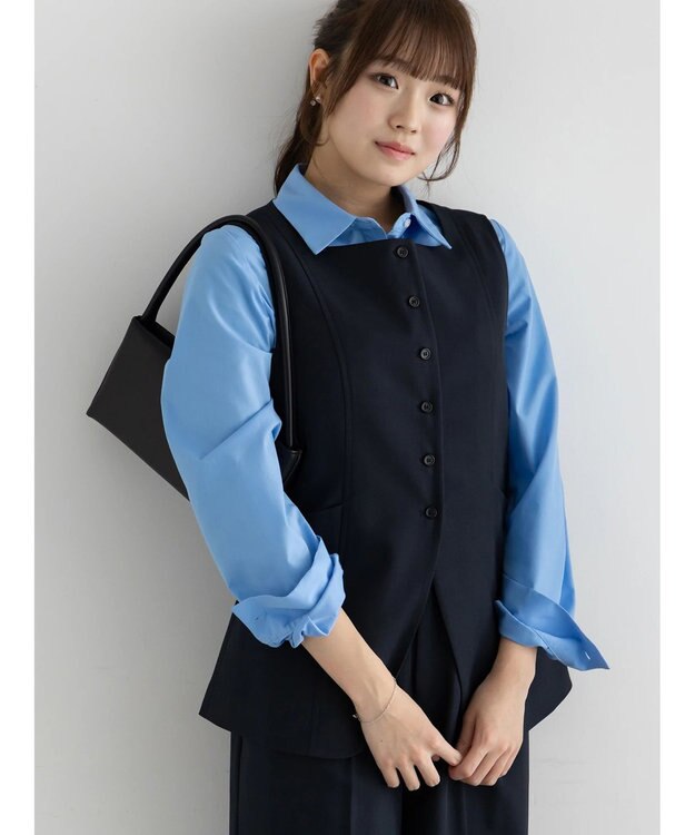 Te chichi プリンセスラインクロップトシャツ【AOYAMA FASHION ASSOCIATION × Te chichi】 サックスブルー