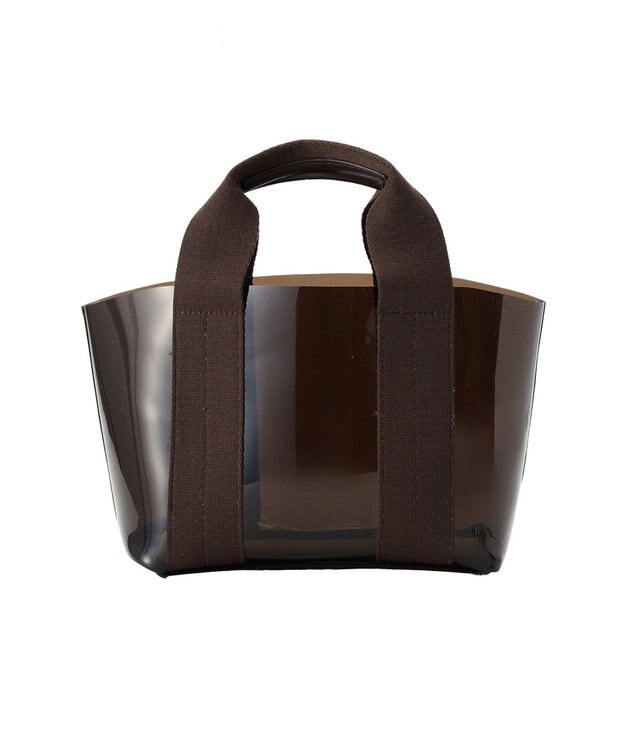 Green Parks 巾着付きＰＶＣトートバッグ Brown