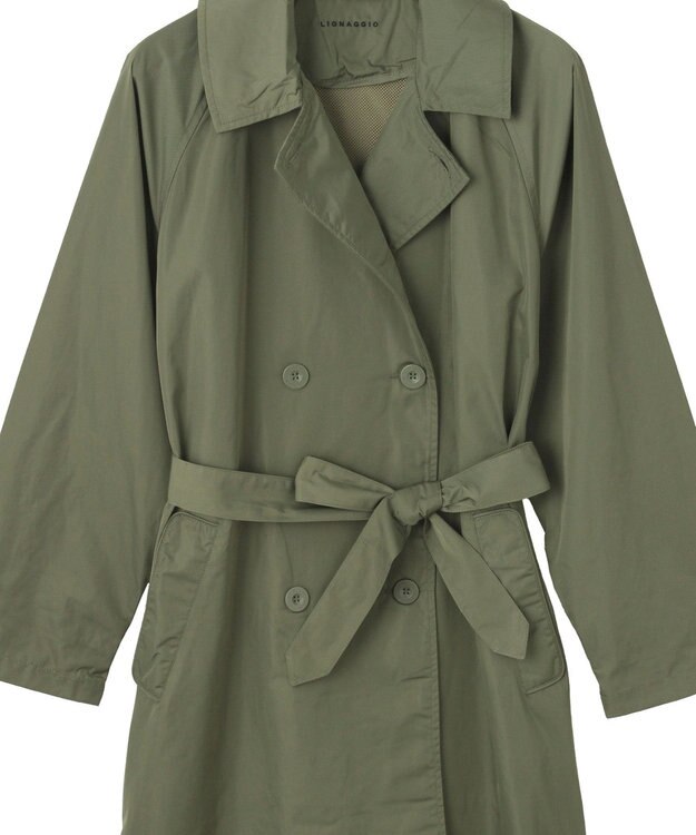 MOONBAT 【撥水】LIGNAGGIO ベルト付トレンチコート カーキー