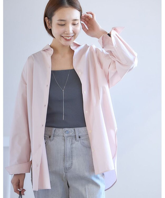 UNFILO オーバーシャツ ピンク