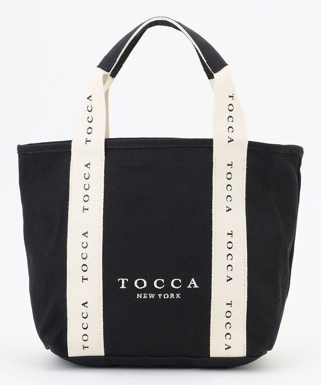 TOCCA 【WEB＆一部店舗限定】DANCING TOCCA CANVASTOTE S キャンバストートバッグ S ブラック×アイボリー系5