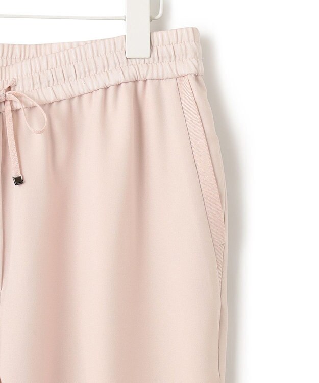 ICB 【接触冷感・UVケア・速乾・洗える】FluidBackSatin ドロストパンツ ピンクベージュ系［WEB限定］
