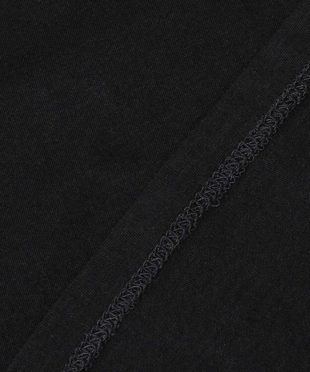 uncrave アルビニスタシフォン ボートネック カットソー（uncrave STANDARD） ブラック