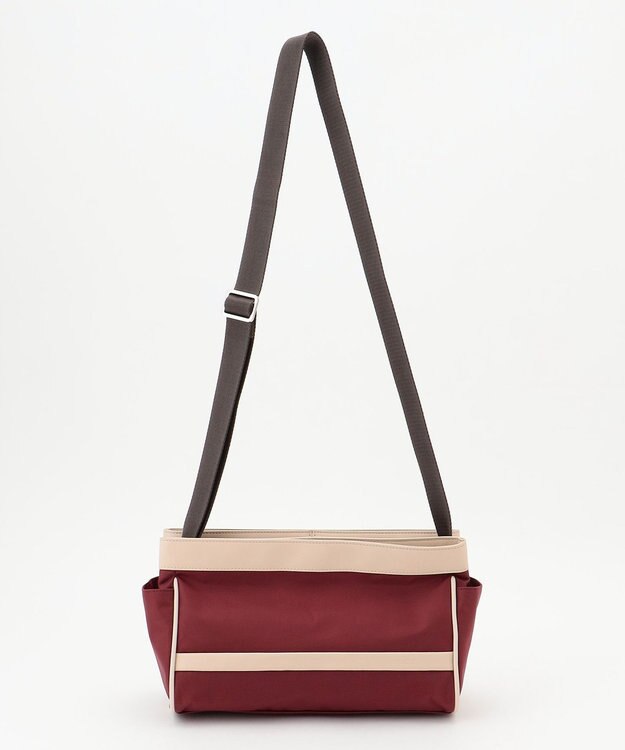 Y'SACCS トラベル ホライズンショルダー ダークレッド