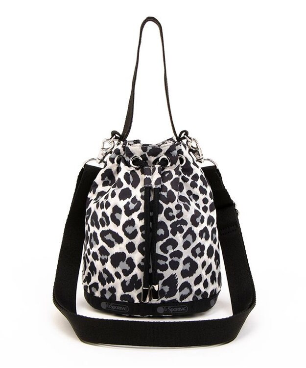 LeSportsac DRAWSTRING BUCKET XBODY/ニュートラルレオパード ニュートラルレオパード