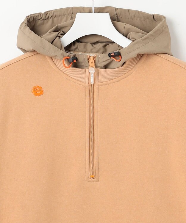 PW CIRCULUS 【MEN】裏毛ジップアップフーディ ベージュ系