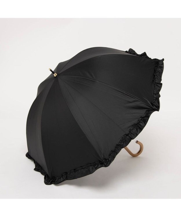 UNBILLION カシュネ cachenez / 【晴雨兼用】【日傘】 UV カット率99％以上 PUビッグフリルショートパラソル ブラック