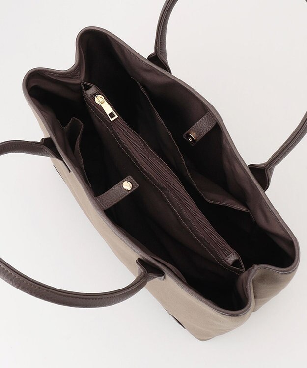 ANY 【PC・A4サイズ収納可】ステッチラインキャンバストート チャコールグレー