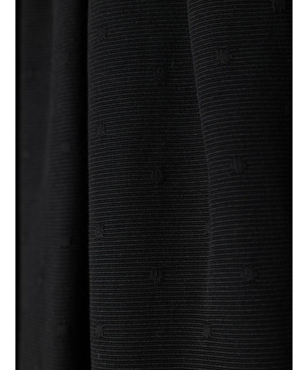 AMERICAN HOLIC ドットジャガード袖ボリュームチュニック Black