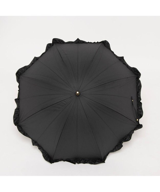UNBILLION カシュネ cachenez / 【晴雨兼用】【日傘】 UV カット率99％以上 PUビッグフリルショートパラソル ブラック