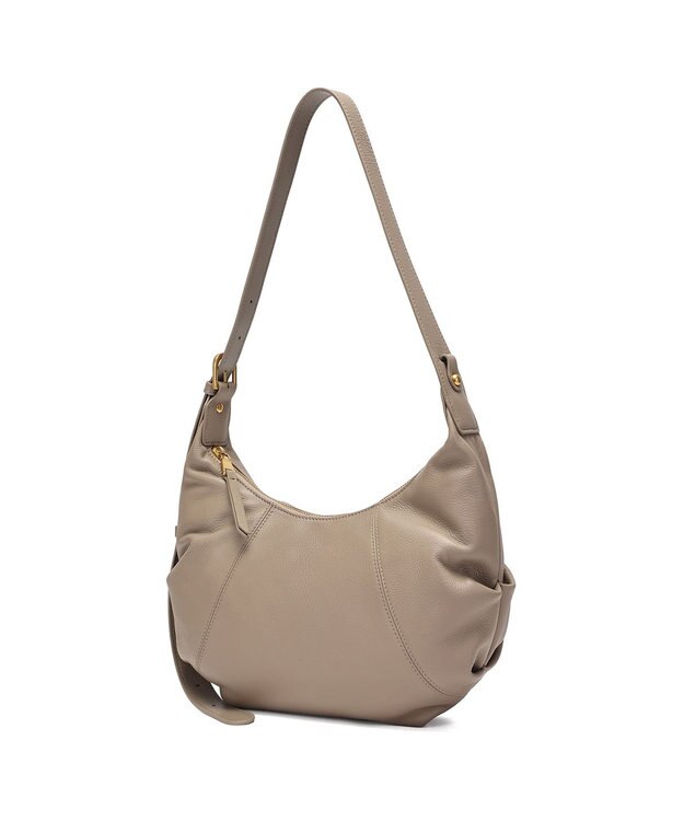 style code 【ペットボトル収納可能】[Lyrss/リルス] 牛革 ショルダーバッグ グレージュ