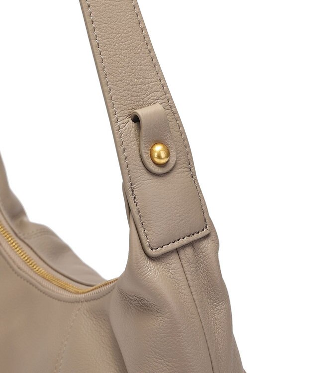 style code 【ペットボトル収納可能】[Lyrss/リルス] 牛革 ショルダーバッグ グレージュ