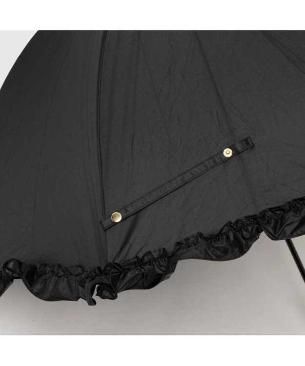 UNBILLION カシュネ cachenez / 【晴雨兼用】【日傘】 UV カット率99％以上 PUビッグフリルショートパラソル ブラック