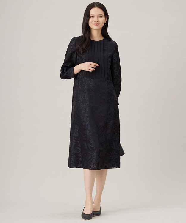 自由区 【洗える】オパールプリント ワンピース ネイビー系5