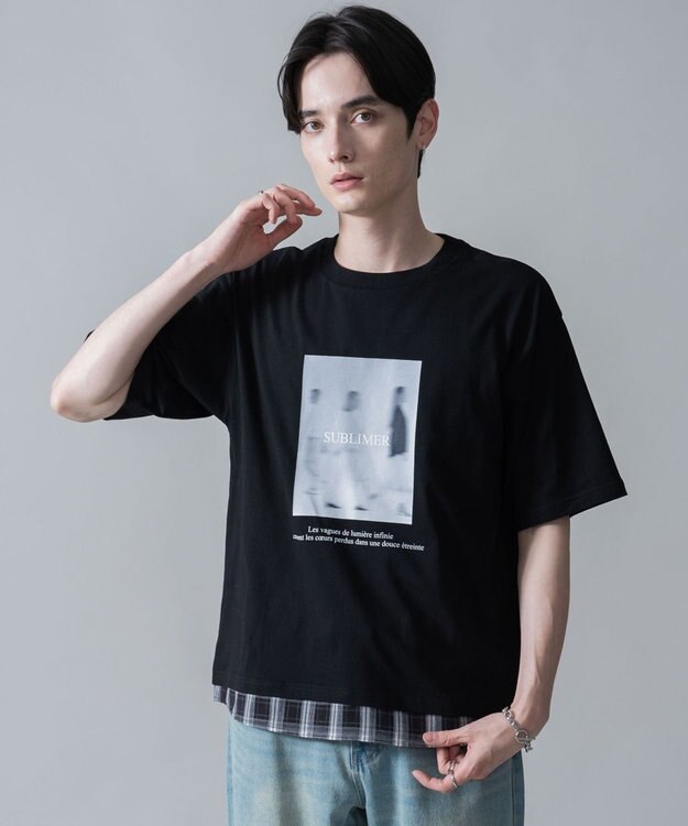 WEGO チェックドッキングT（SS） ブラック