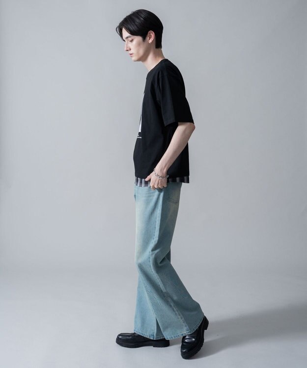 WEGO チェックドッキングT（SS） ブラック