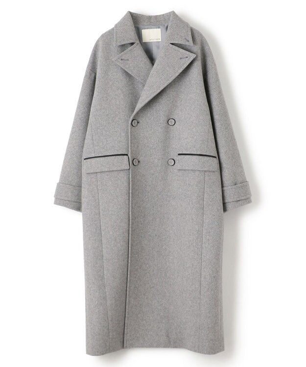 uncrave ロング チェスターコート（uncrave WHITE） ライトグレー