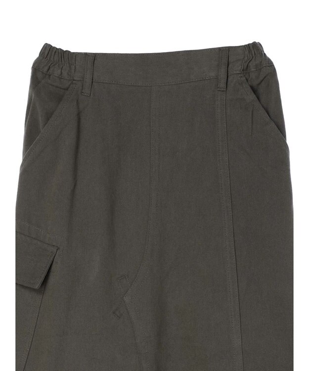 CRAFT STANDARD BOUTIQUE 綿ピーチカーゴスカート Charcoal Gray