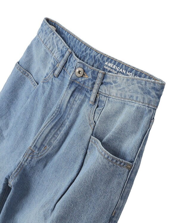 AMERICAN HOLIC ミドルオンスロールアップデニムパンツ Light Indigo