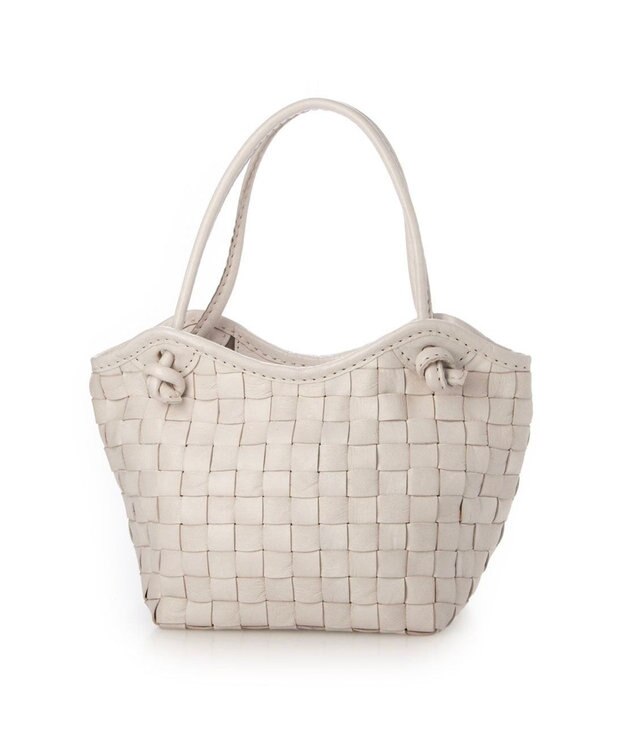 UNBILLION ピークスピーク PEAKS PEAK / 牛革レザーメッシュトートS アイボリー