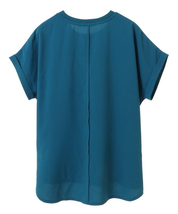 AMERICAN HOLIC 接触冷感フレンチスリーブシアープルオーバー Blue