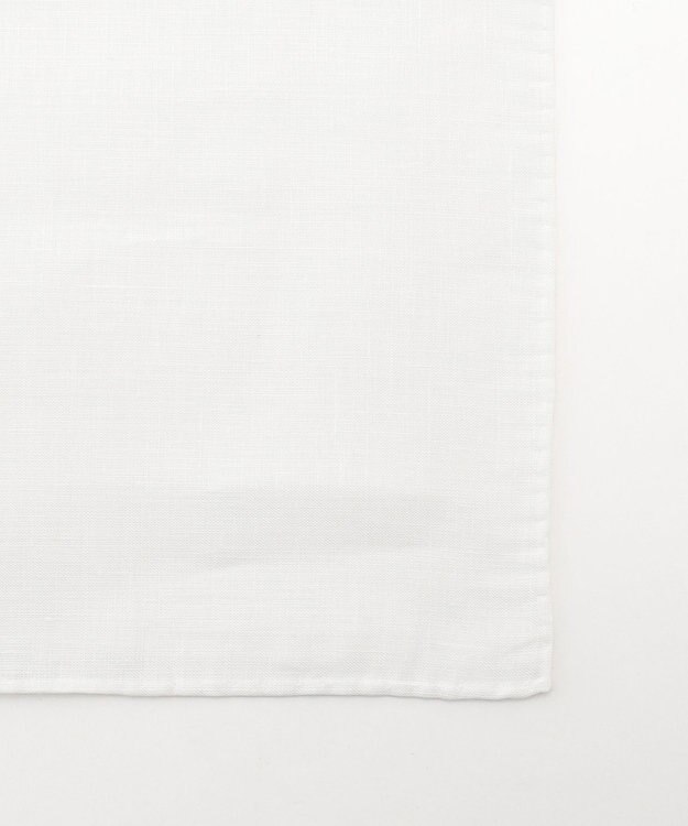 J.PRESS MEN 無地リネンチーフ ホワイト系