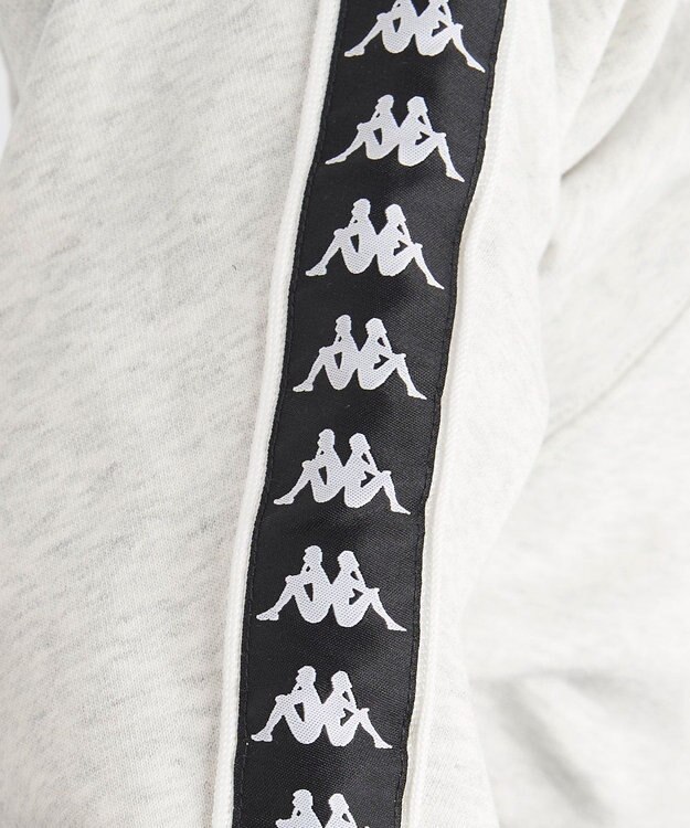 OP／FILA 【Kappa】ショート丈 ドロップショルダー 裏毛スウェット ライトグレー