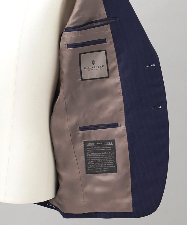 GOTAIRIKU 【Ermenegildo Zegna】TRAVELLER　スーツ（ネイビーストライプ） ネイビー系1