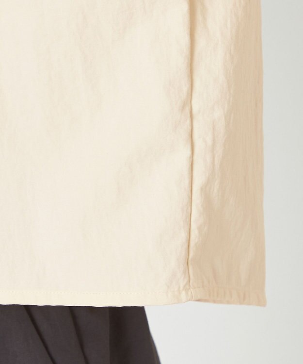 NAVE 【ReNAVE・洗える/撥水加工/接触冷感/UVケア/セットアップ】ナイロンタスラン シャツ アイボリー系