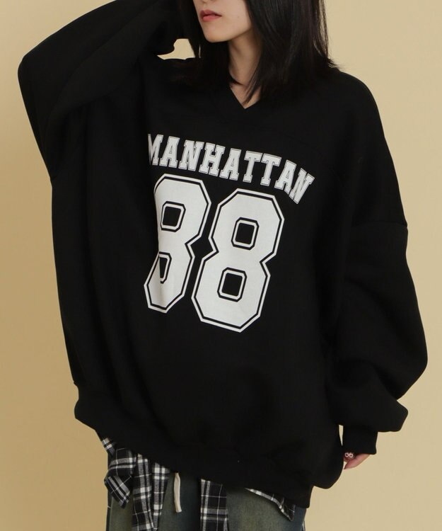 WEGO ゲームロゴビッグスウェット ブラック