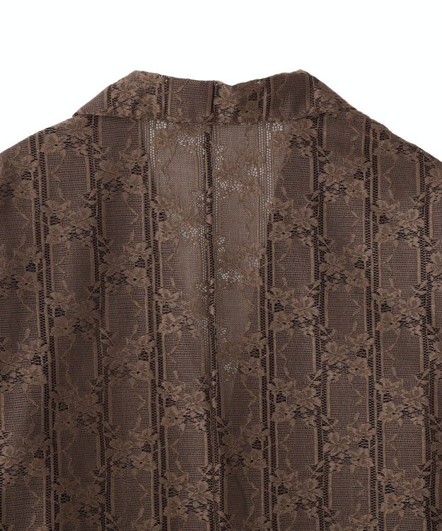 earth music&ecology レースシャツジャケット Ivory