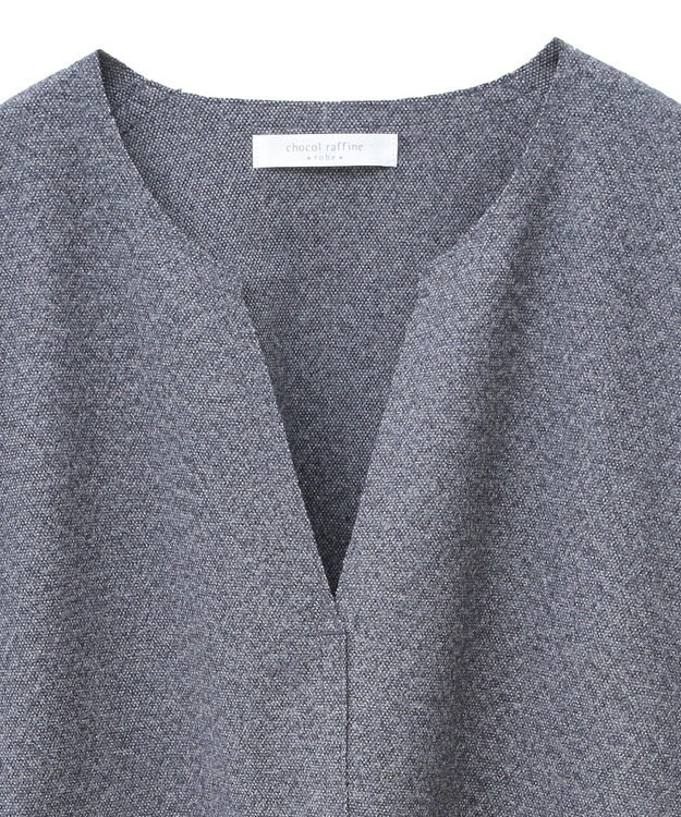 Green Parks 柄圧縮ポンチキーネックプルオーバー Black