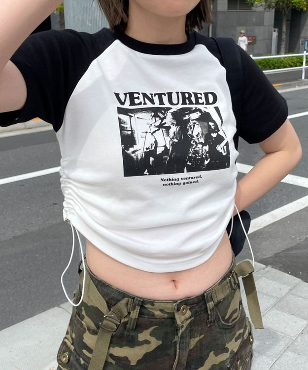 WEGO サイドドロストラグランちびT 柄1