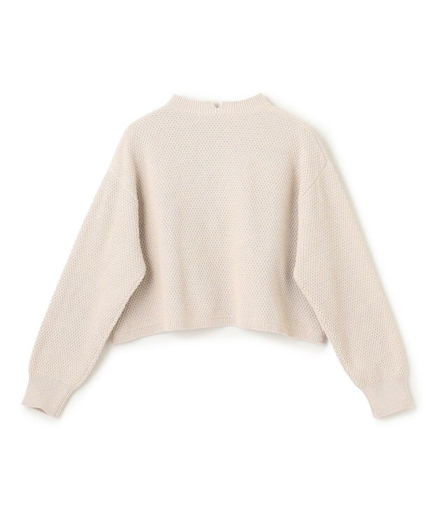 UNFILO 【WEB限定】ラメリンクス クロップドニット ベージュ