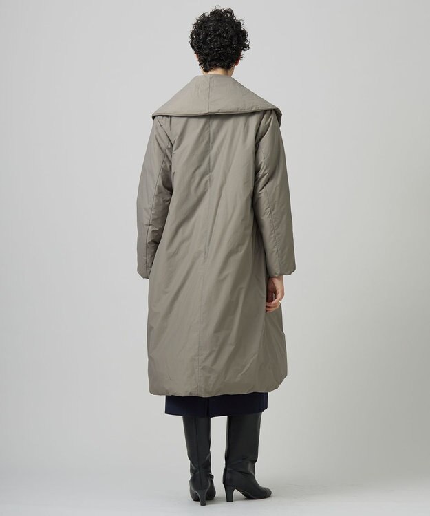 ICB L ADSダウン ショールカラーコート ドーングレー系